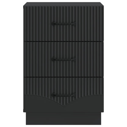 vidaXL Bedside Cabinet Black 43 x 41 x 63.5 cm Engineered Wood