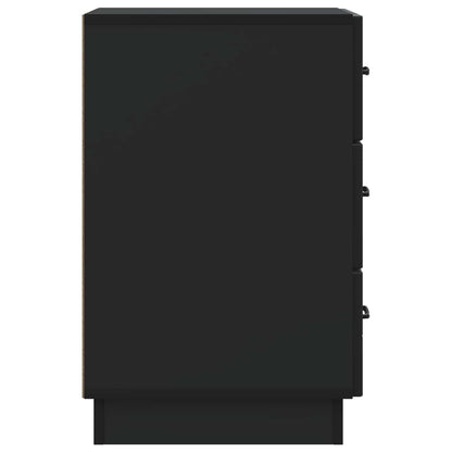 vidaXL Bedside Cabinet Black 43 x 41 x 63.5 cm Engineered Wood