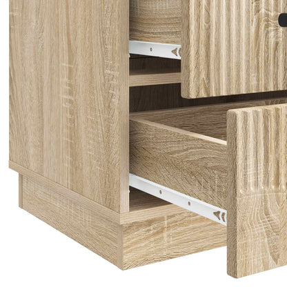 vidaXL Bedside Cabinet Sonoma Oak 43 x 41 x 63.5 cm Engineered Wood