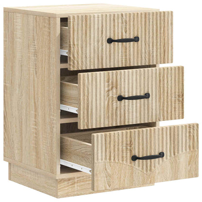 vidaXL Bedside Cabinet Sonoma Oak 43 x 41 x 63.5 cm Engineered Wood