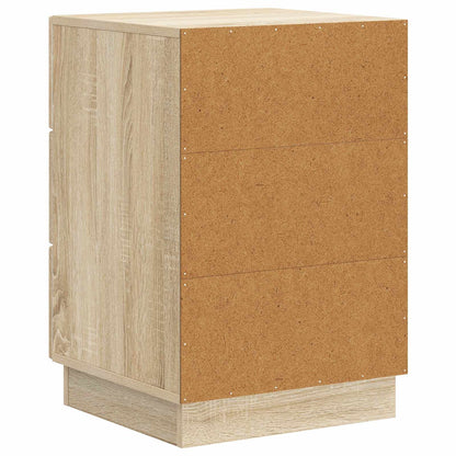 vidaXL Bedside Cabinet Sonoma Oak 43 x 41 x 63.5 cm Engineered Wood