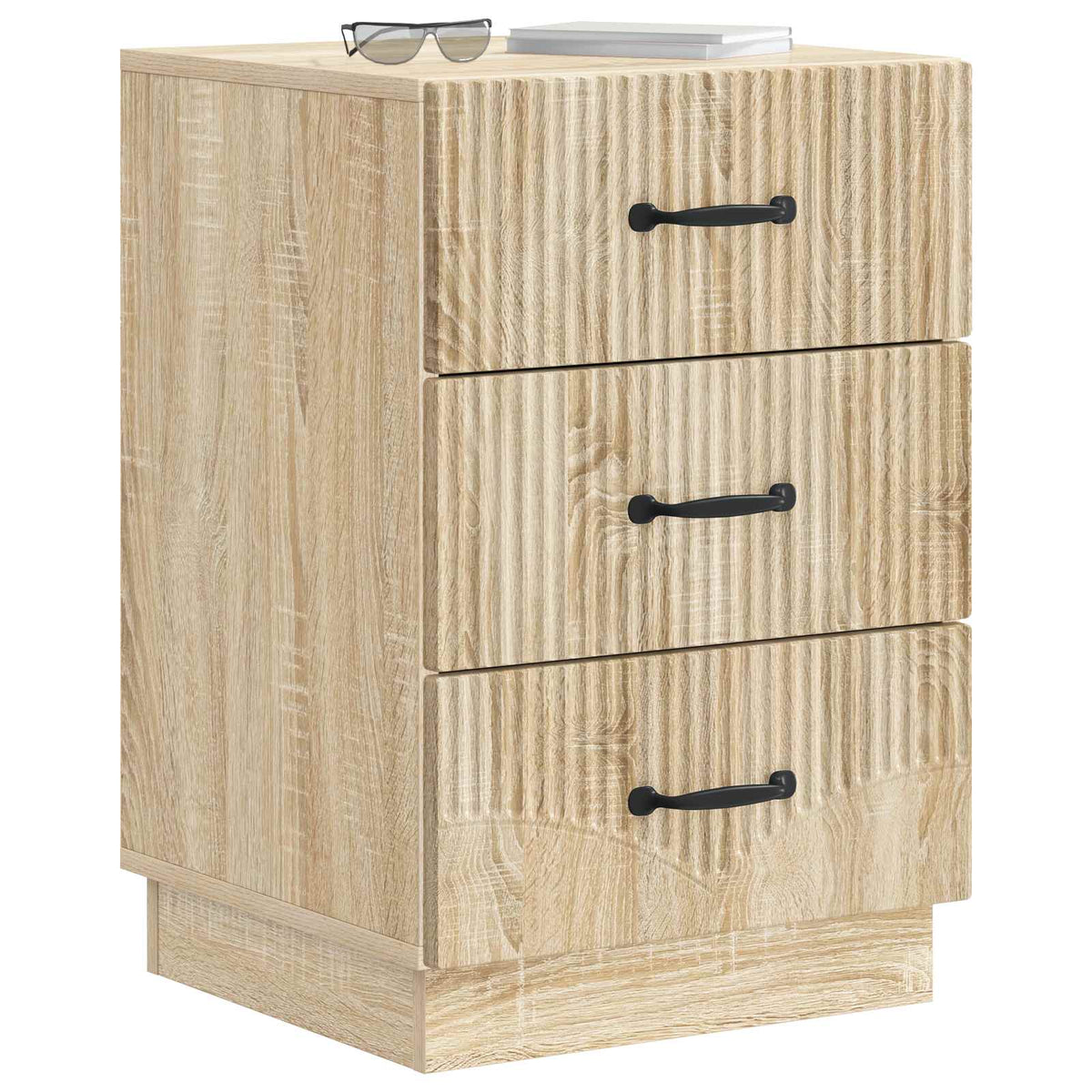 vidaXL Bedside Cabinet Sonoma Oak 43 x 41 x 63.5 cm Engineered Wood