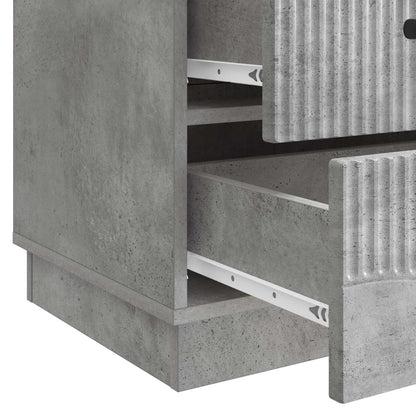 vidaXL Bedside Cabinet Concrete Grey 43 x 41 x 63.5 cm Engineered Wood