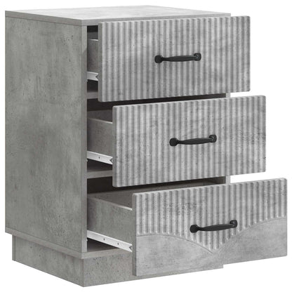 vidaXL Bedside Cabinet Concrete Grey 43 x 41 x 63.5 cm Engineered Wood