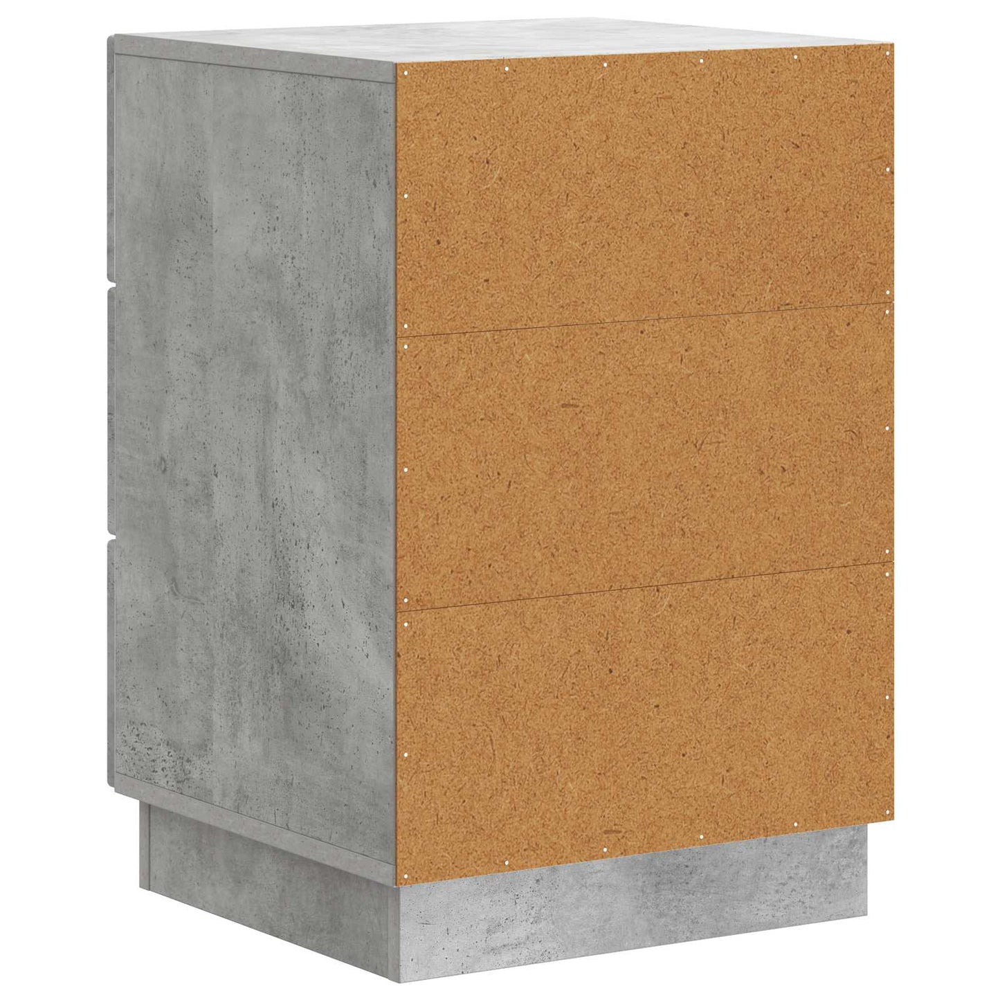 vidaXL Bedside Cabinet Concrete Grey 43 x 41 x 63.5 cm Engineered Wood