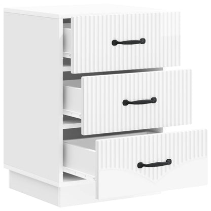 vidaXL Bedside Cabinet with Drawer High Gloss White 43 x 41 x 63.5 cm