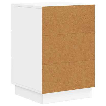vidaXL Bedside Cabinet with Drawer High Gloss White 43 x 41 x 63.5 cm