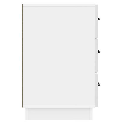 vidaXL Bedside Cabinet with Drawer High Gloss White 43 x 41 x 63.5 cm