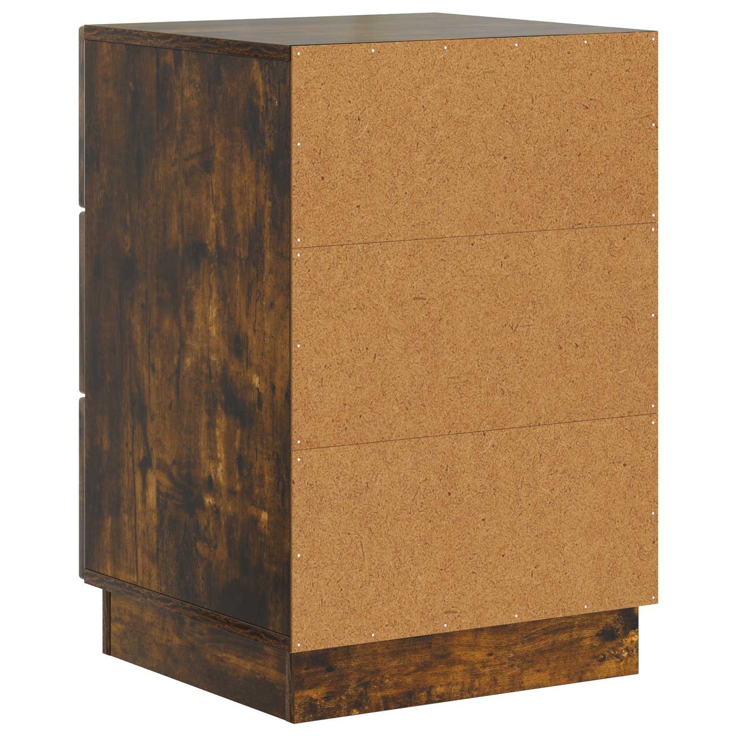 vidaXL Bedside Cabinet Smoked Oak 43 x 41 x 63.5 cm Engineered Wood