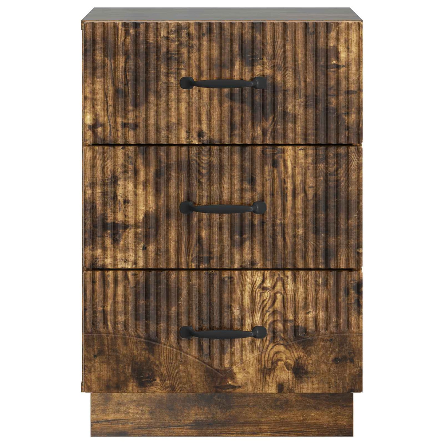 vidaXL Bedside Cabinet Smoked Oak 43 x 41 x 63.5 cm Engineered Wood