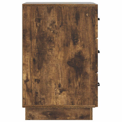 vidaXL Bedside Cabinet Smoked Oak 43 x 41 x 63.5 cm Engineered Wood