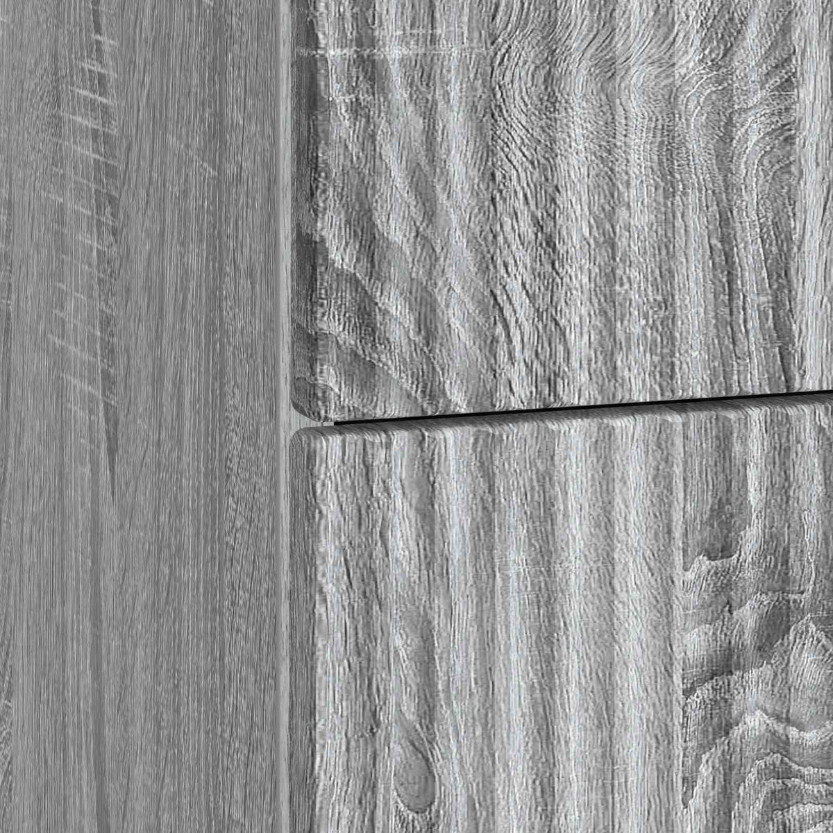 vidaXL Bedside Cabinet Grey Sonoma 43 x 41 x 63.5 cm Engineered Wood