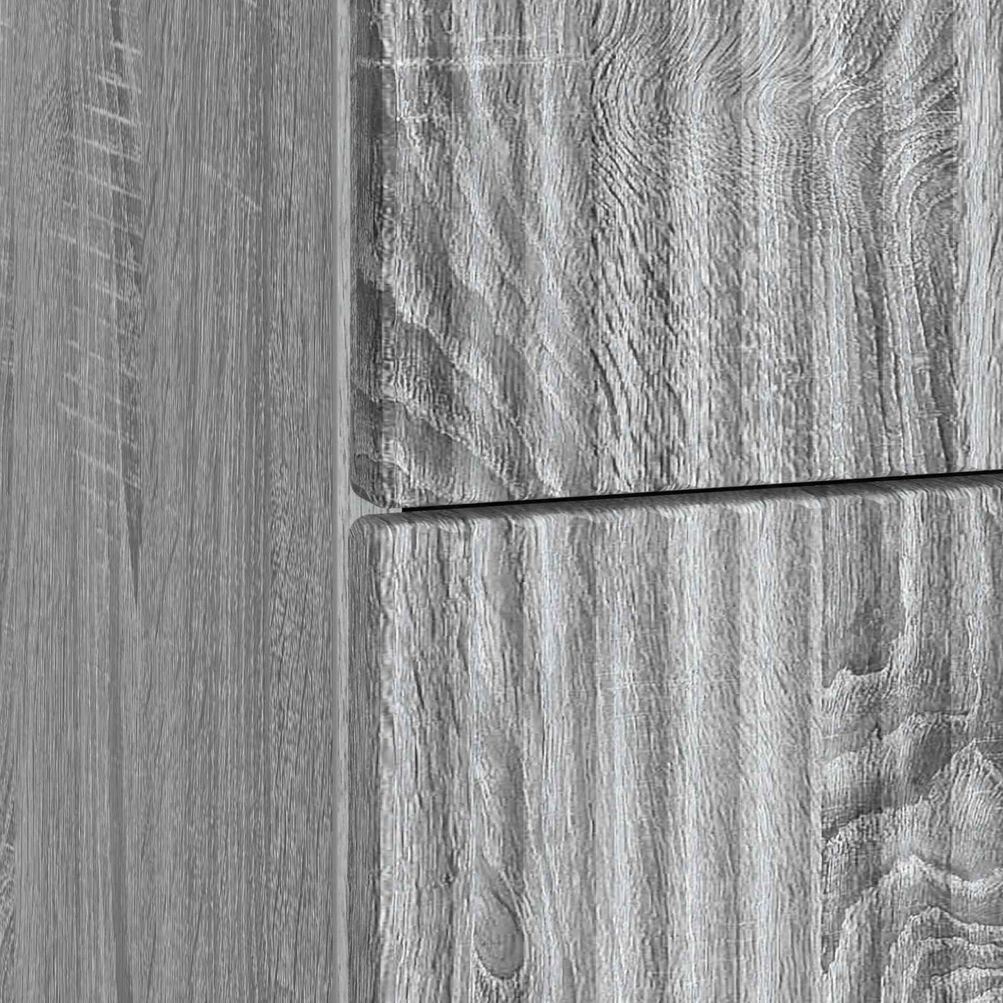 vidaXL Bedside Cabinet Grey Sonoma 43 x 41 x 63.5 cm Engineered Wood