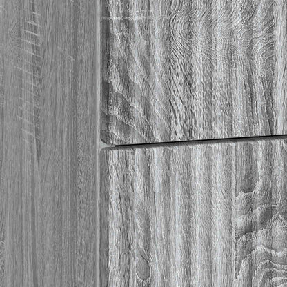 vidaXL Bedside Cabinet Grey Sonoma 43 x 41 x 63.5 cm Engineered Wood