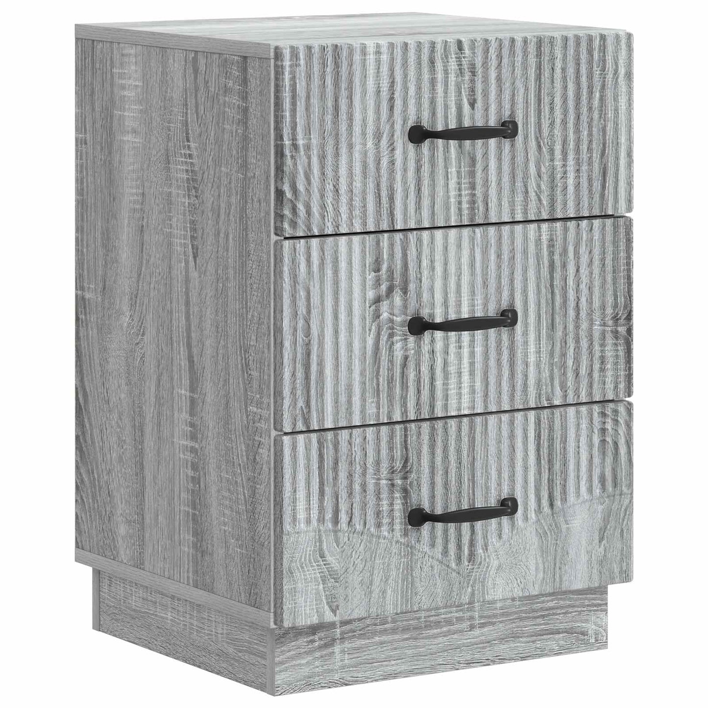 vidaXL Bedside Cabinet Grey Sonoma 43 x 41 x 63.5 cm Engineered Wood