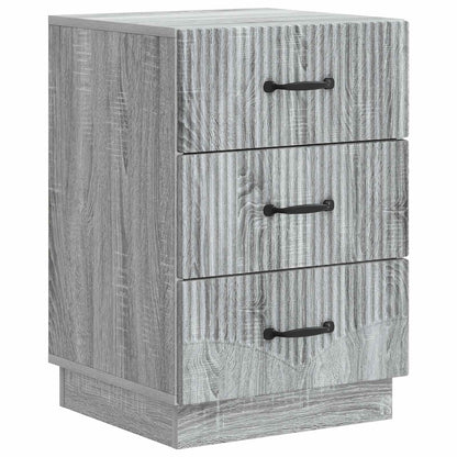 vidaXL Bedside Cabinet Grey Sonoma 43 x 41 x 63.5 cm Engineered Wood