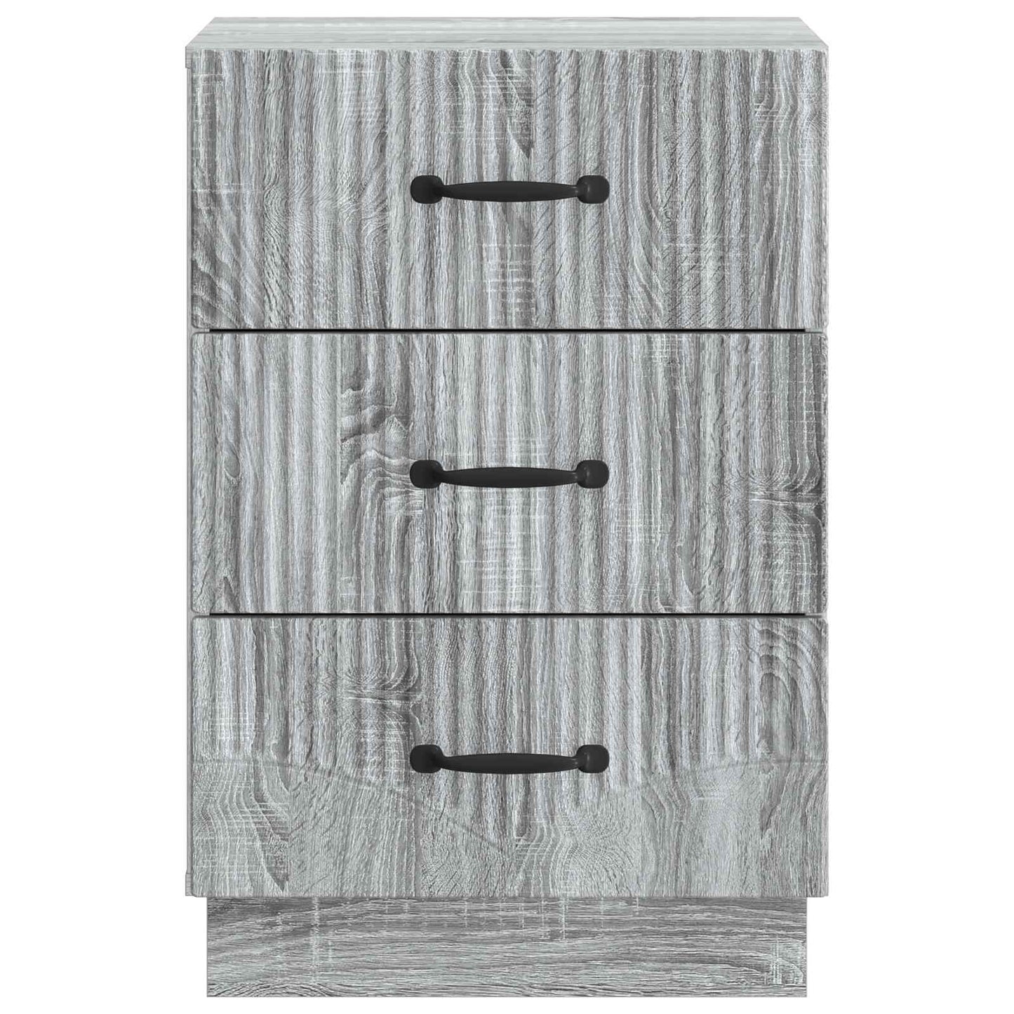 vidaXL Bedside Cabinet Grey Sonoma 43 x 41 x 63.5 cm Engineered Wood