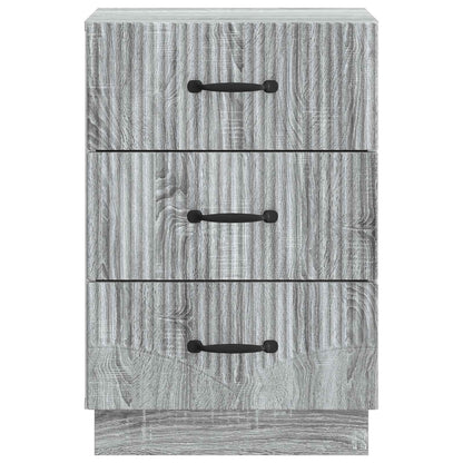 vidaXL Bedside Cabinet Grey Sonoma 43 x 41 x 63.5 cm Engineered Wood