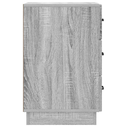 vidaXL Bedside Cabinet Grey Sonoma 43 x 41 x 63.5 cm Engineered Wood