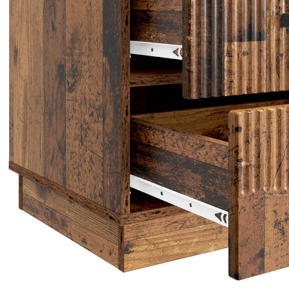 vidaXL Bedside Cabinet Old Wood 43 x 41 x 63.5 cm Engineered Wood