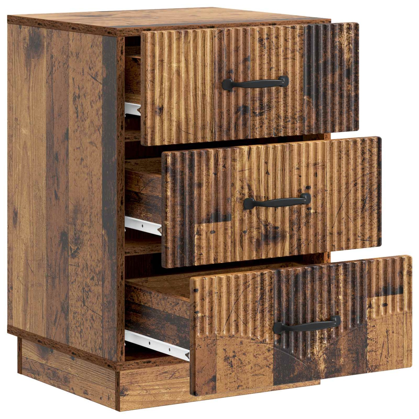 vidaXL Bedside Cabinet Old Wood 43 x 41 x 63.5 cm Engineered Wood