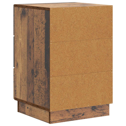 vidaXL Bedside Cabinet Old Wood 43 x 41 x 63.5 cm Engineered Wood