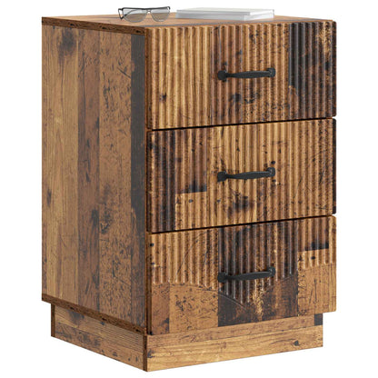 vidaXL Bedside Cabinet Old Wood 43 x 41 x 63.5 cm Engineered Wood
