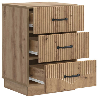 vidaXL Bedside Cabinet Artisan Oak 43 x 41 x 63.5 cm Engineered Wood