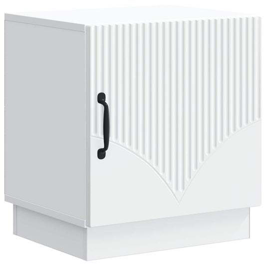 vidaXL Bedside Table White 43 x 34.5 x 47 cm Engineered Wood