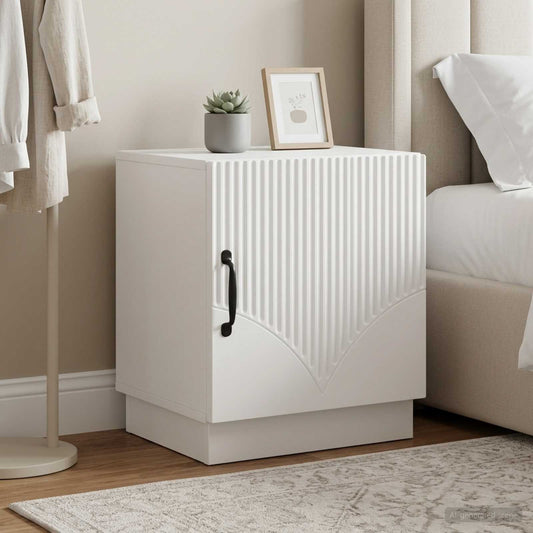 vidaXL Bedside Table 2 pcs White 43 x 34.5 x 47 cm Engineered Wood