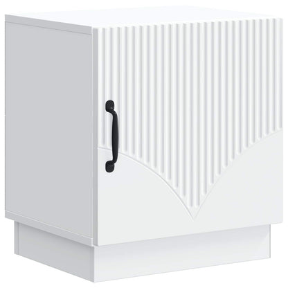 vidaXL Bedside Table 2 pcs White 43 x 34.5 x 47 cm Engineered Wood