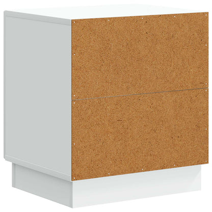 vidaXL Bedside Table 2 pcs White 43 x 34.5 x 47 cm Engineered Wood