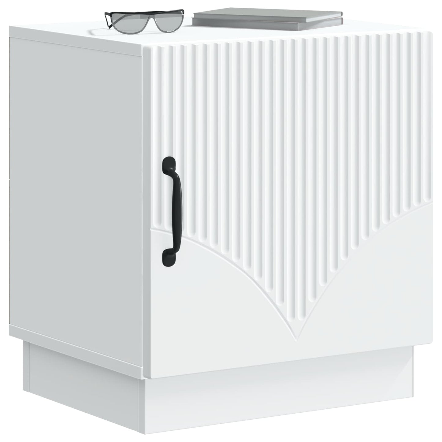 vidaXL Bedside Table 2 pcs White 43 x 34.5 x 47 cm Engineered Wood