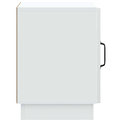 vidaXL Bedside Table 2 pcs White 43 x 34.5 x 47 cm Engineered Wood