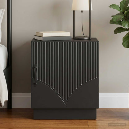 vidaXL Bedside Table Black 43 x 34.5 x 47 cm Engineered Wood
