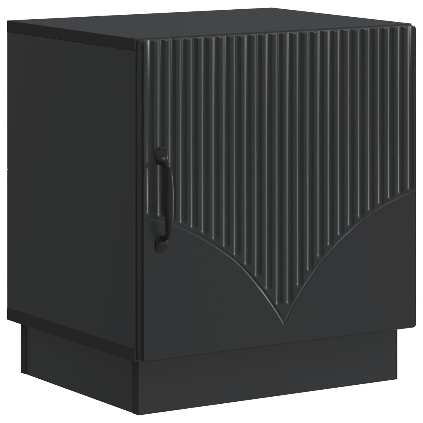 vidaXL Bedside Table Black 43 x 34.5 x 47 cm Engineered Wood
