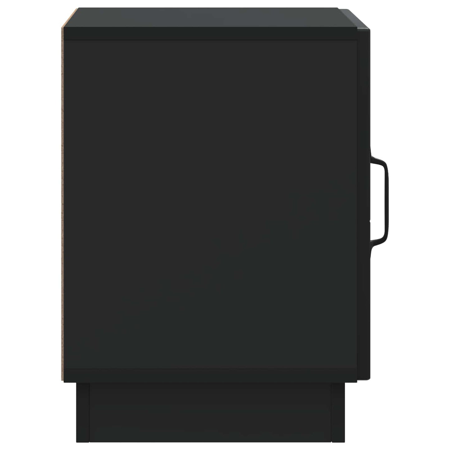 vidaXL Bedside Table Black 43 x 34.5 x 47 cm Engineered Wood