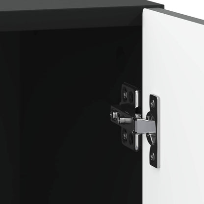 vidaXL Bedside Table 2 pcs Black 43 x 34.5 x 47 cm Engineered Wood
