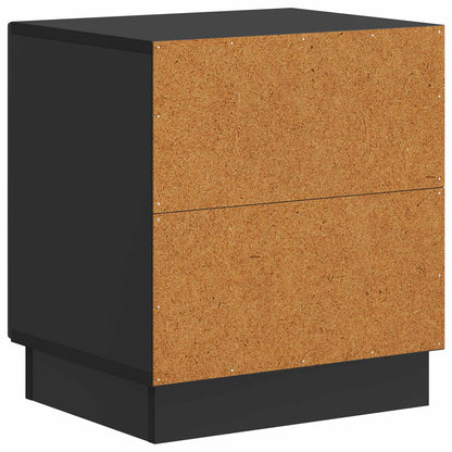 vidaXL Bedside Table 2 pcs Black 43 x 34.5 x 47 cm Engineered Wood