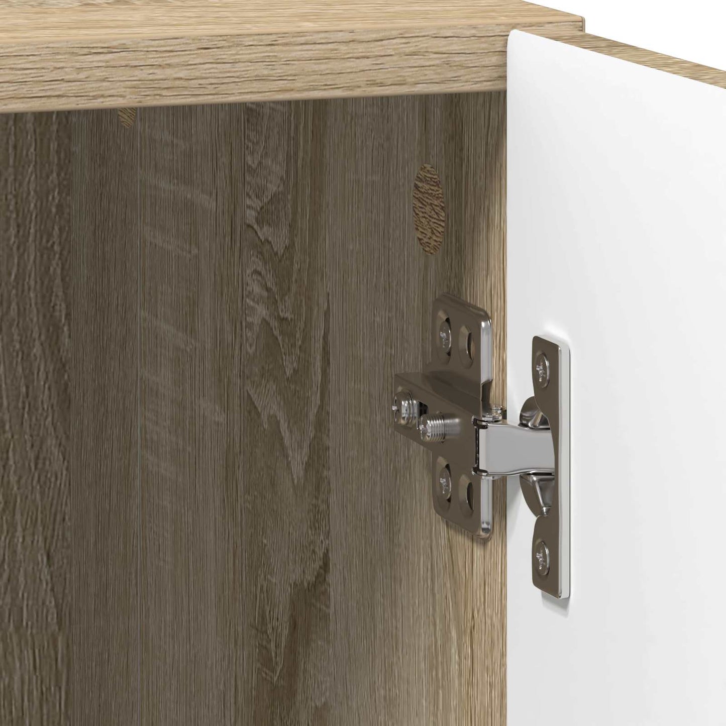 vidaXL Bedside Table Sonoma Oak 43 x 34.5 x 47 cm Engineered Wood