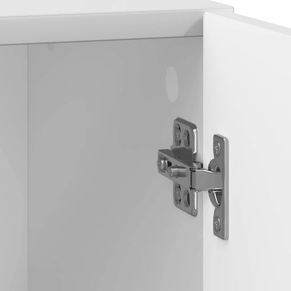 vidaXL Bedside Table 2 pcs High Gloss White 43 x 34.5 x 47 cm