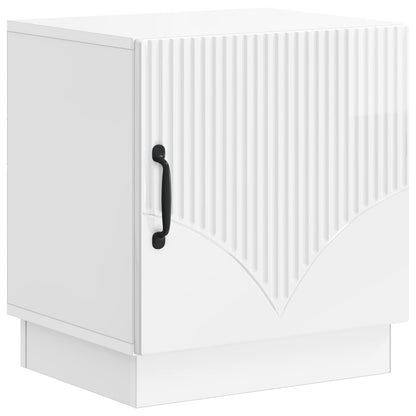 vidaXL Bedside Table 2 pcs High Gloss White 43 x 34.5 x 47 cm