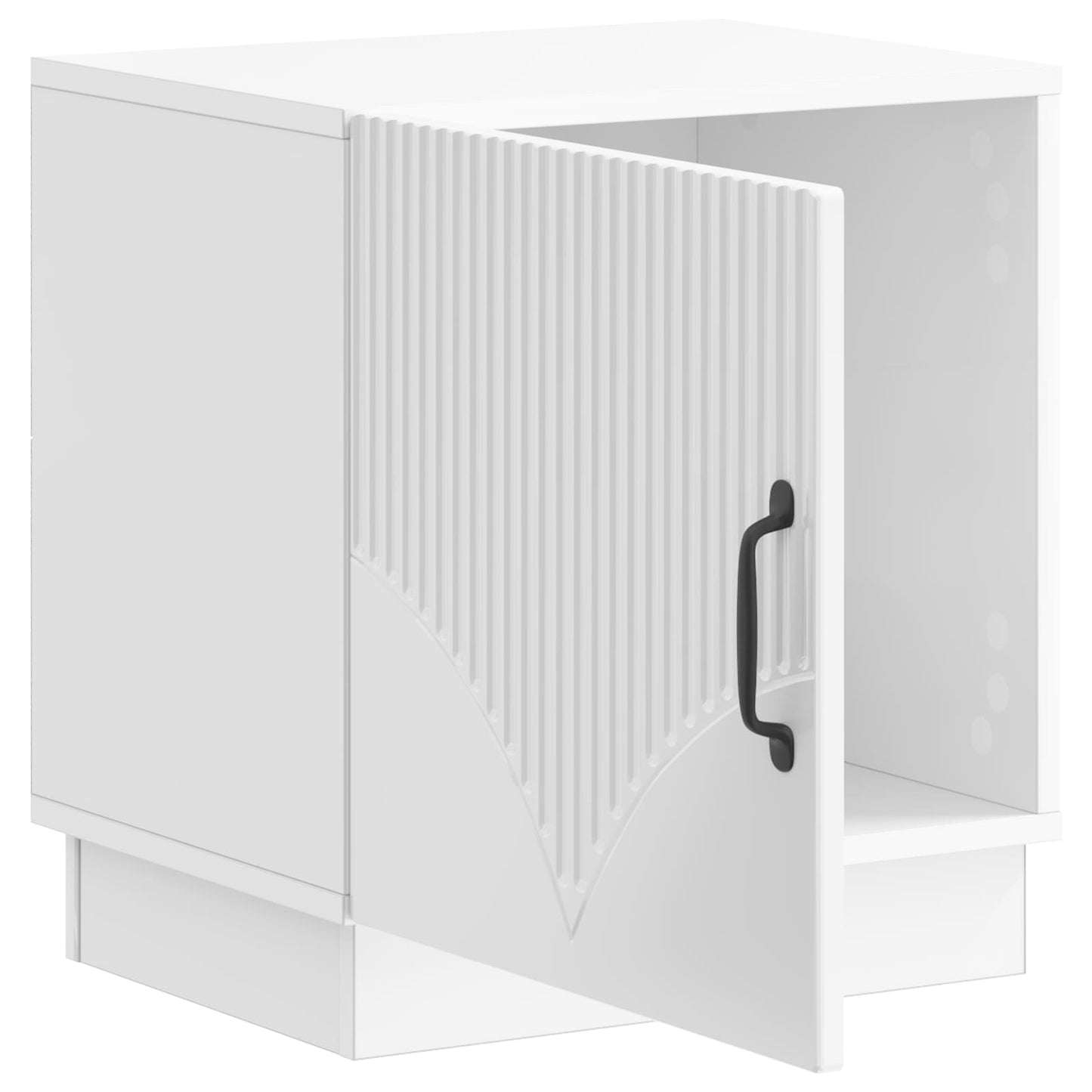 vidaXL Bedside Table 2 pcs High Gloss White 43 x 34.5 x 47 cm