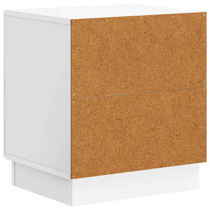 vidaXL Bedside Table 2 pcs High Gloss White 43 x 34.5 x 47 cm