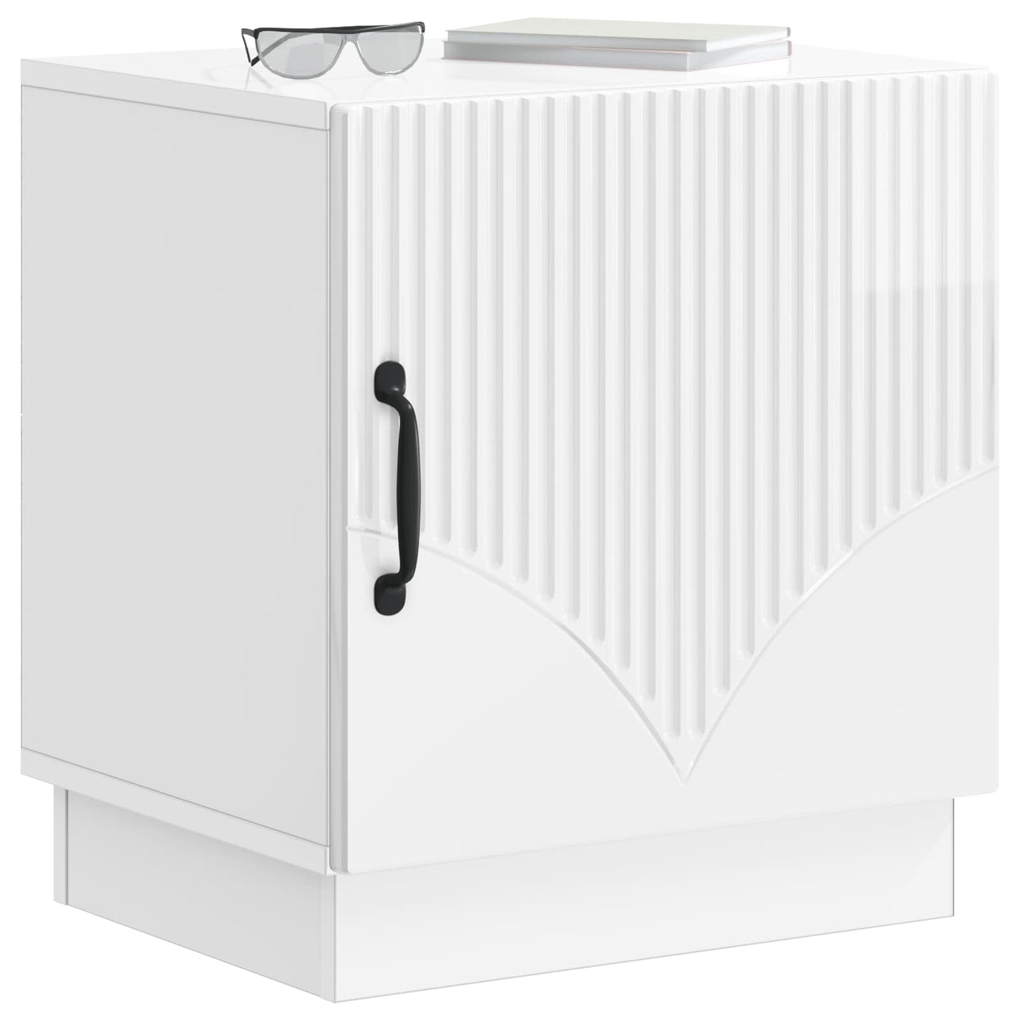 vidaXL Bedside Table 2 pcs High Gloss White 43 x 34.5 x 47 cm