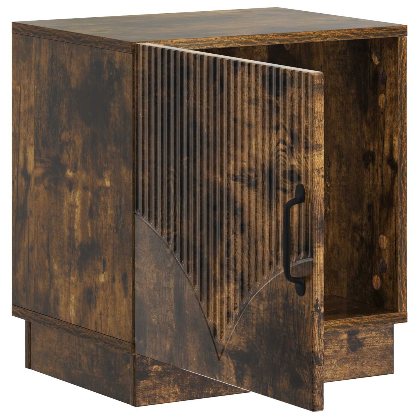 vidaXL Bedside Table Smoked Oak 43 x 34.5 x 47 cm Engineered Wood