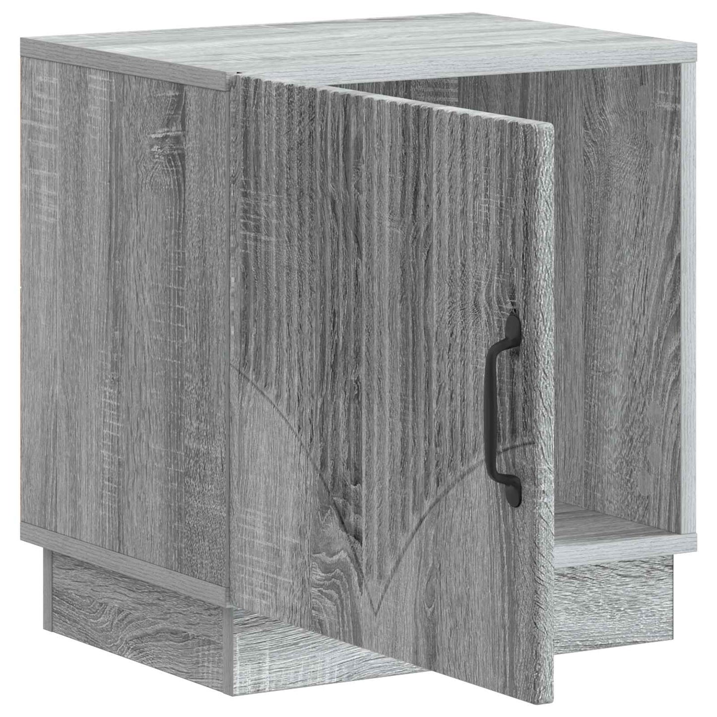 vidaXL Bedside Table Grey Sonoma 43 x 34.5 x 47 cm Engineered Wood