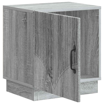 vidaXL Bedside Table Grey Sonoma 43 x 34.5 x 47 cm Engineered Wood