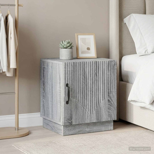 vidaXL Bedside Table 2 pcs Grey Sonoma 43 x 34.5 x 47 cm