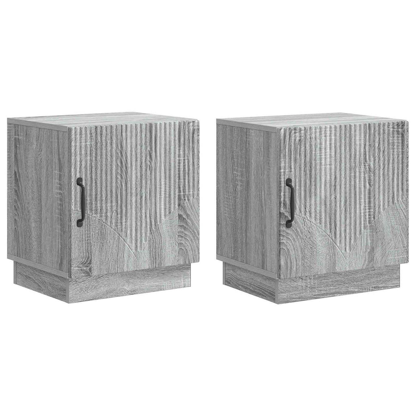 vidaXL Bedside Table 2 pcs Grey Sonoma 43 x 34.5 x 47 cm